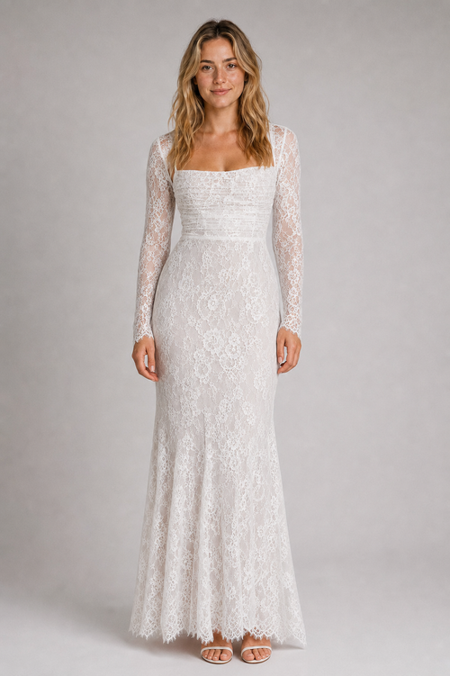 Lavinia Corset Lace Maxi Dress | Women's Wedding-Guest Gown