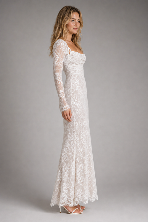 Lavinia Corset Lace Maxi Dress | Women's Wedding-Guest Gown