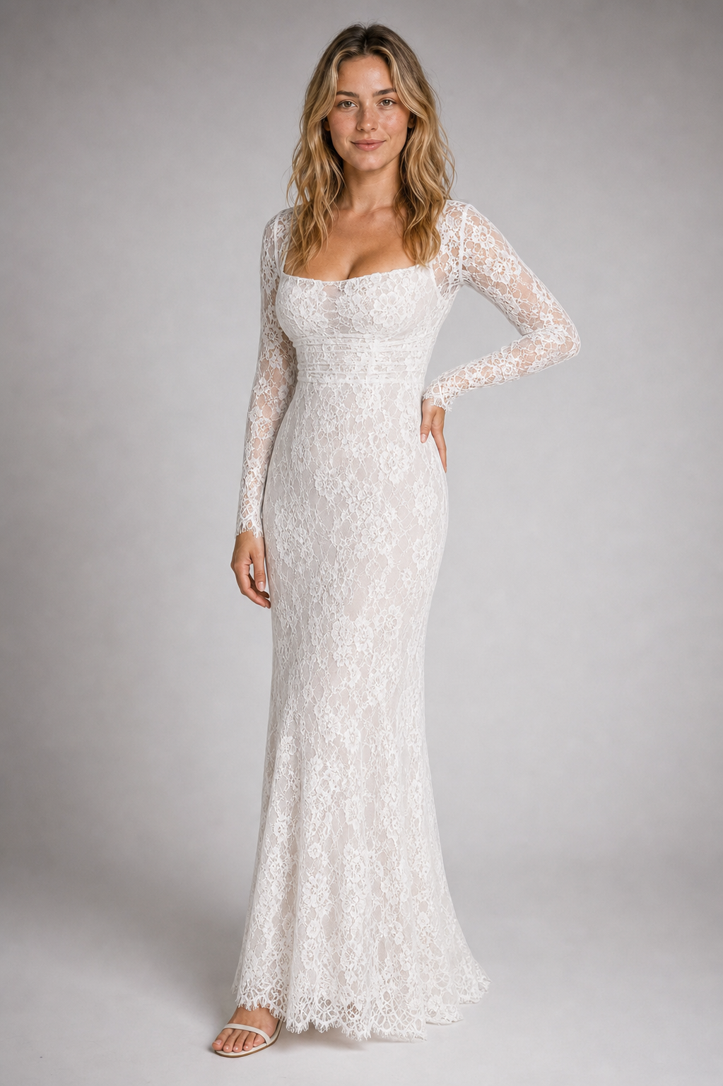 Lavinia Corset Lace Maxi Dress | Women's Wedding-Guest Gown