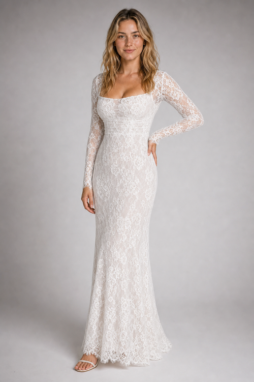 Lavinia Corset Lace Maxi Dress | Women's Wedding-Guest Gown