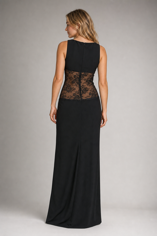 Aaliyah Backless Lace Maxi Dress | Women's Wedding-Guest Gown