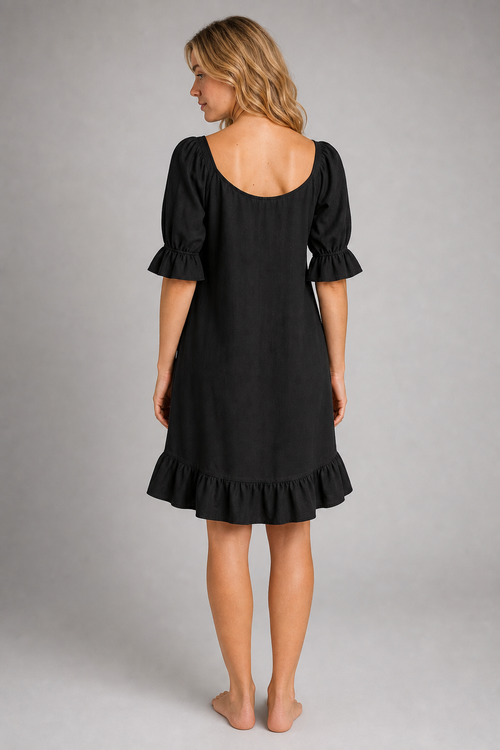 Agnes Ruffled Mini Dress | Women's Day Dress
