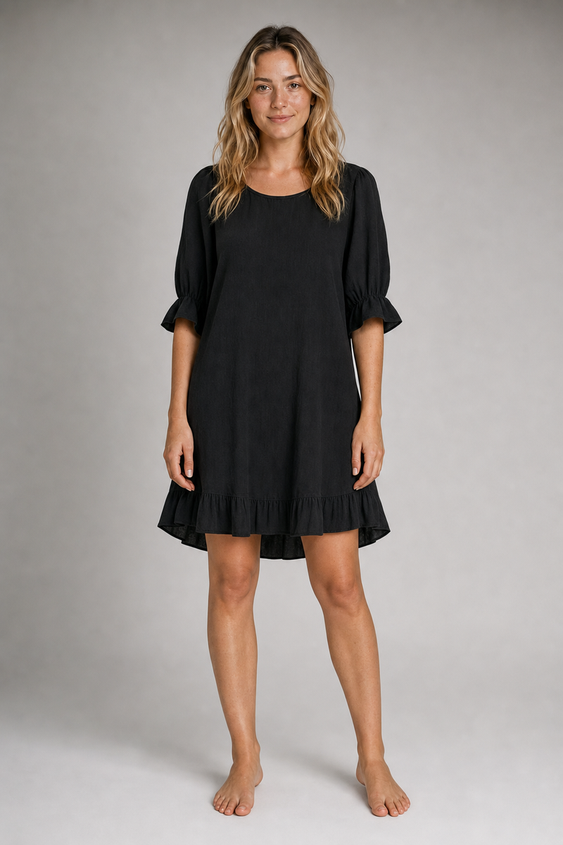 Agnes Ruffled Mini Dress | Women's Day Dress