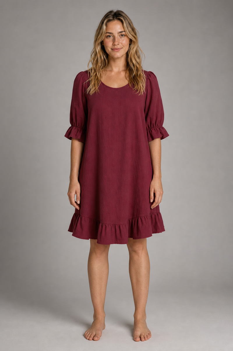Agnes Ruffled Mini Dress | Women's Day Dress