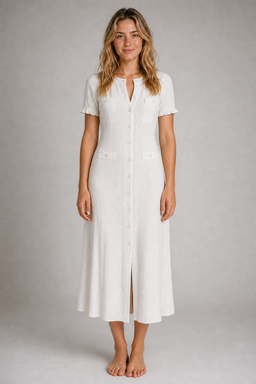 Beatrice Knit Midi Dress | Women's Short-Sleeve Party Dress