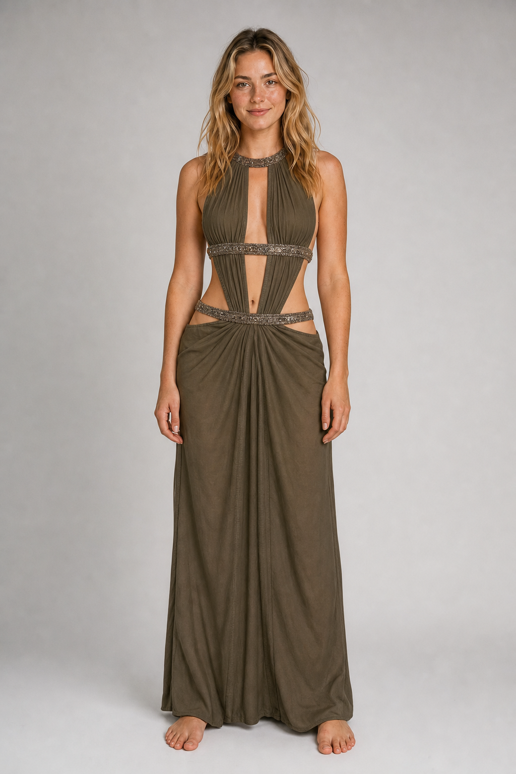 Iona Cut-Out Maxi Dress | Women's Wedding-Guest Gown