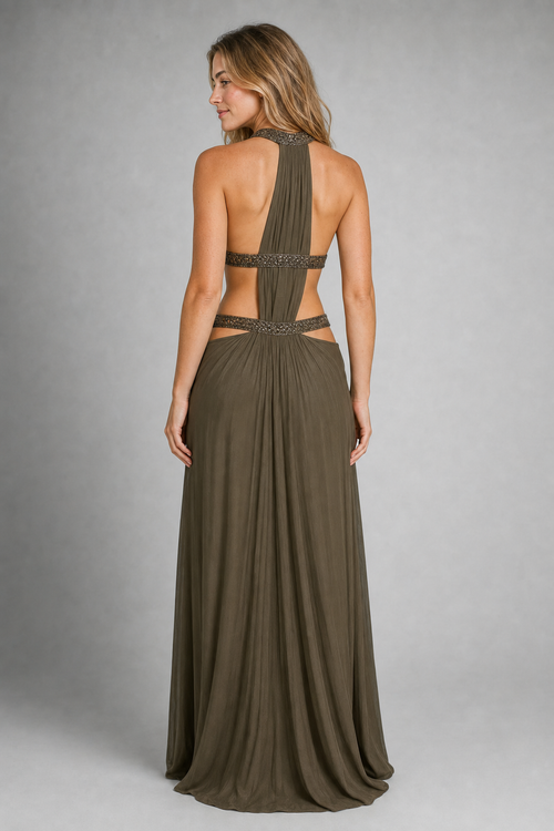 Iona Cut-Out Maxi Dress | Women's Wedding-Guest Gown