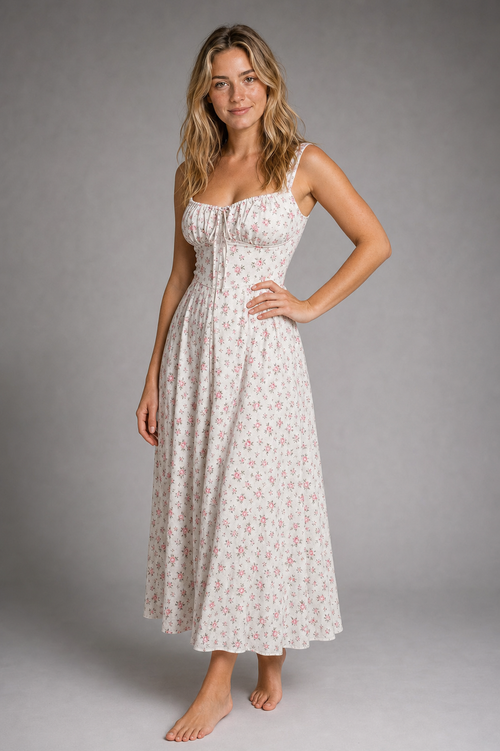 Isabella Corset Midi Dress | Women's Evening Dress