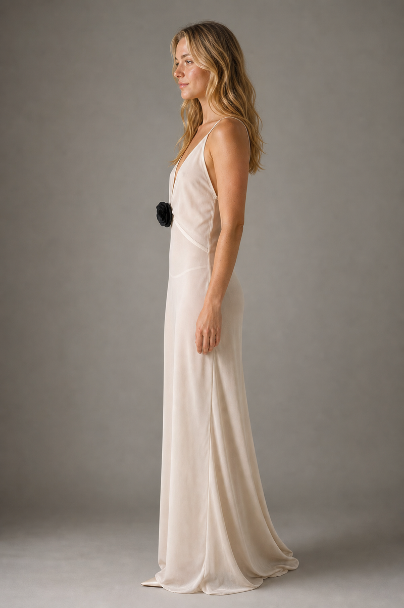 Bianca Maxi Dress | Women's Deep-V Cocktail Dress