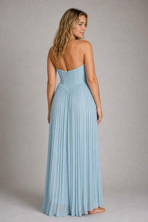Selena Lace Maxi Dress | Women's Strapless Wedding-Guest Gown