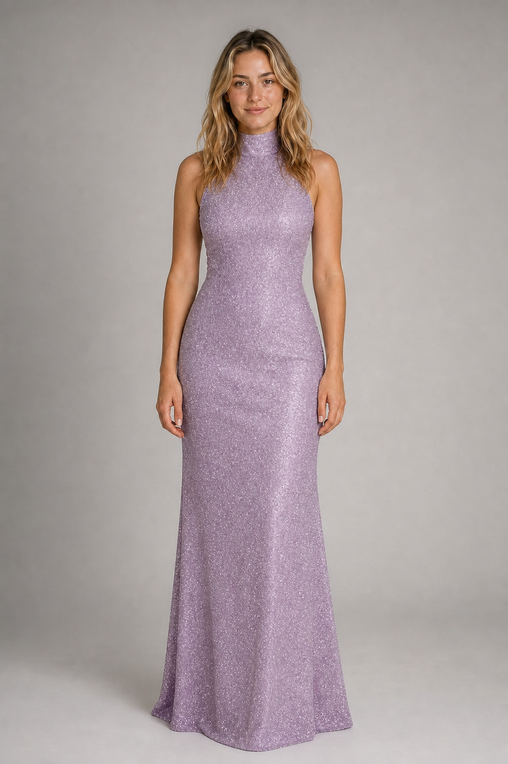 Kayleigh Backless Floral Maxi Dress | Women's Halter Formal Gown