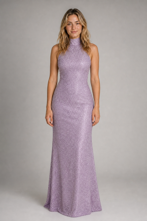 Kayleigh Backless Floral Maxi Dress | Women's Halter Formal Gown