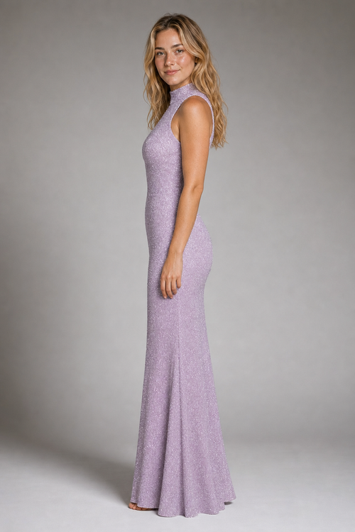 Kayleigh Backless Floral Maxi Dress | Women's Halter Formal Gown