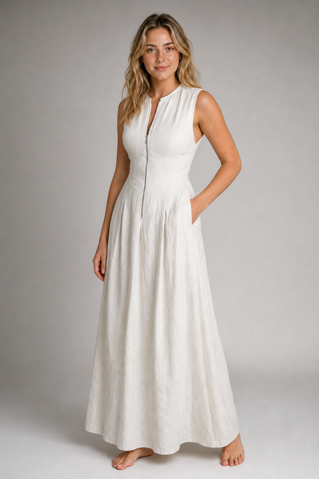 Jessica Knit Midi Dress | Women's Sleeveless Wedding-Guest Dress