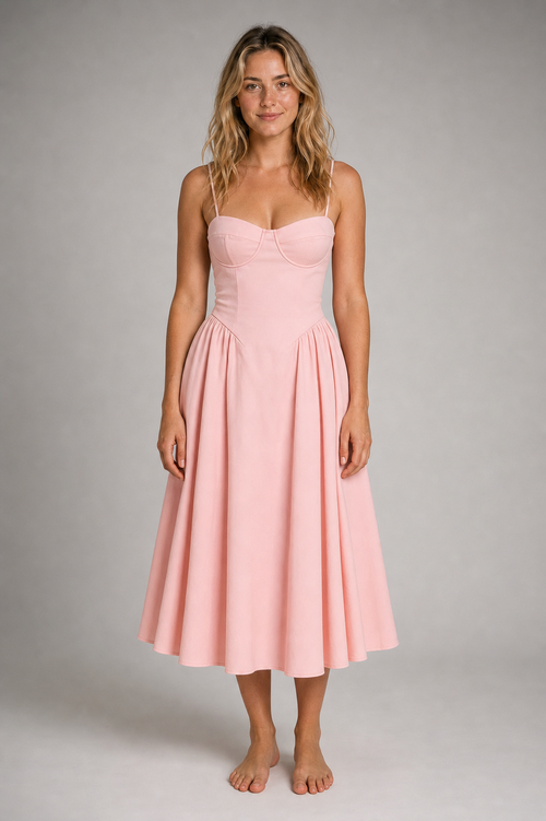 Isabelle Midi Dress | Women's Long-Sleeve Wedding-Guest Dress