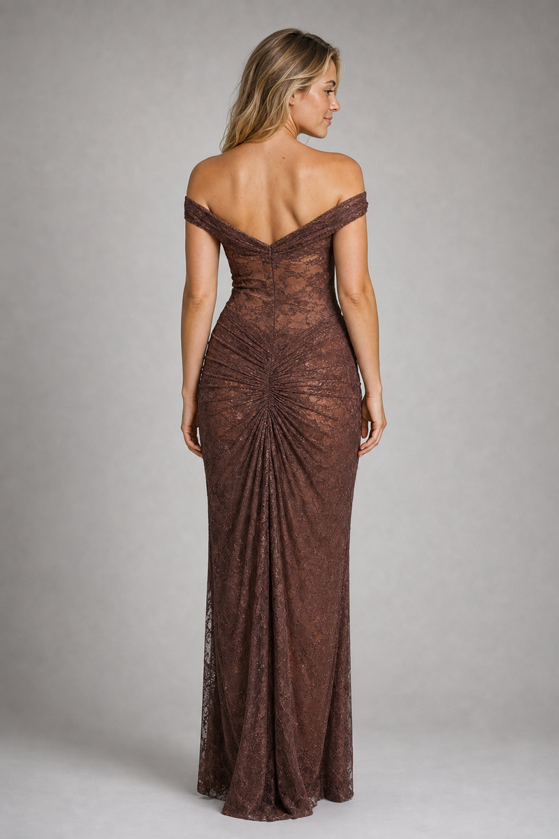 Beatrice Backless Lace Maxi Dress | Women's Sleeveless Cocktail Dress