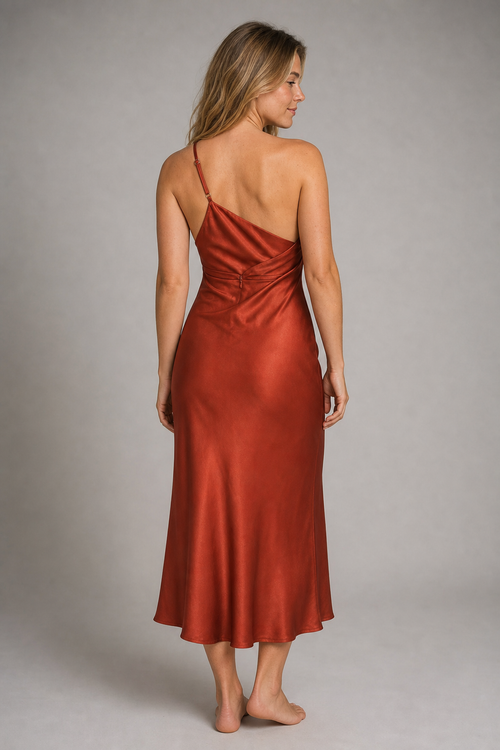Beatrice Midi Dress | Women's One-Shoulder Wedding-Guest Dress