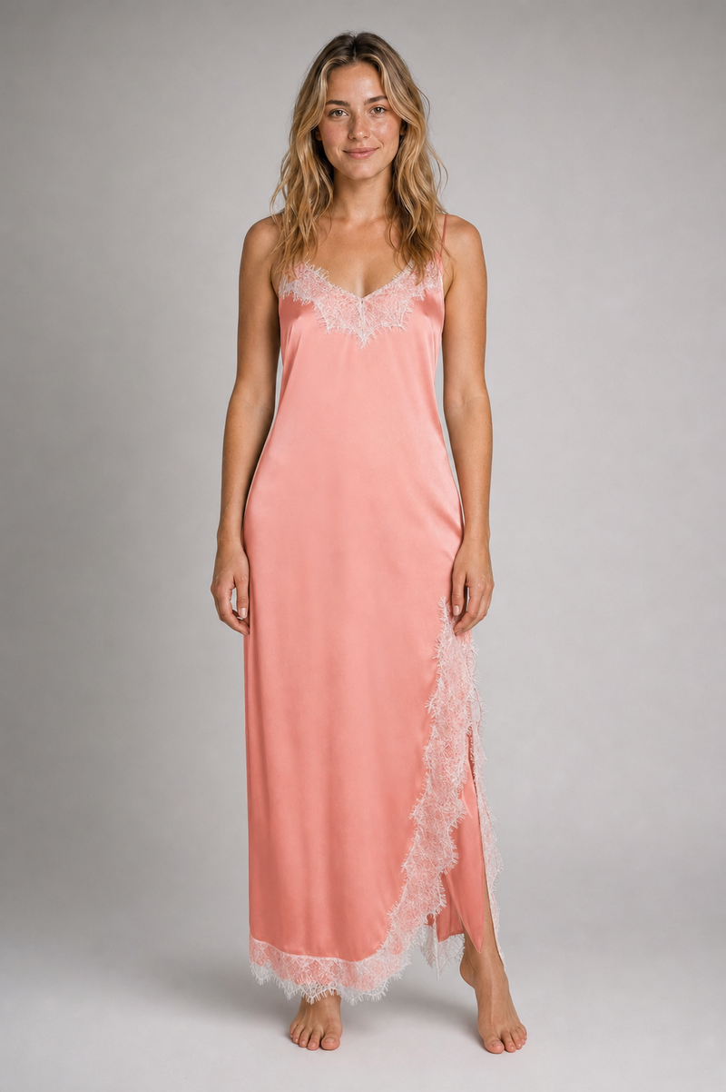 Ahlam Lace Maxi Dress | Women's Halter Sleeveless Wedding-Guest Gown