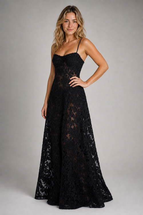 Women's Maxi Dress with Spaghetti Strap | Slip Style