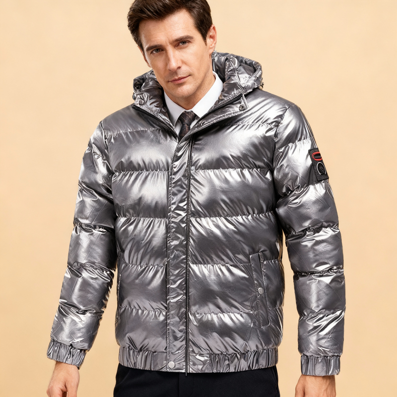 Puffer Jacket – Quilted Water-Repellent Shell – Relaxed Fit – Men's Winter Outerwear Australia