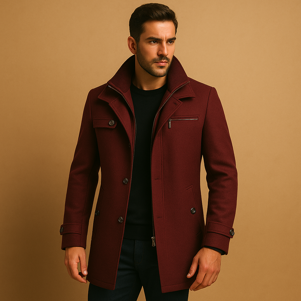 Nolan Men’s Waterproof Winter Jacket – Adjustable Cuffs Cold Weather Coat